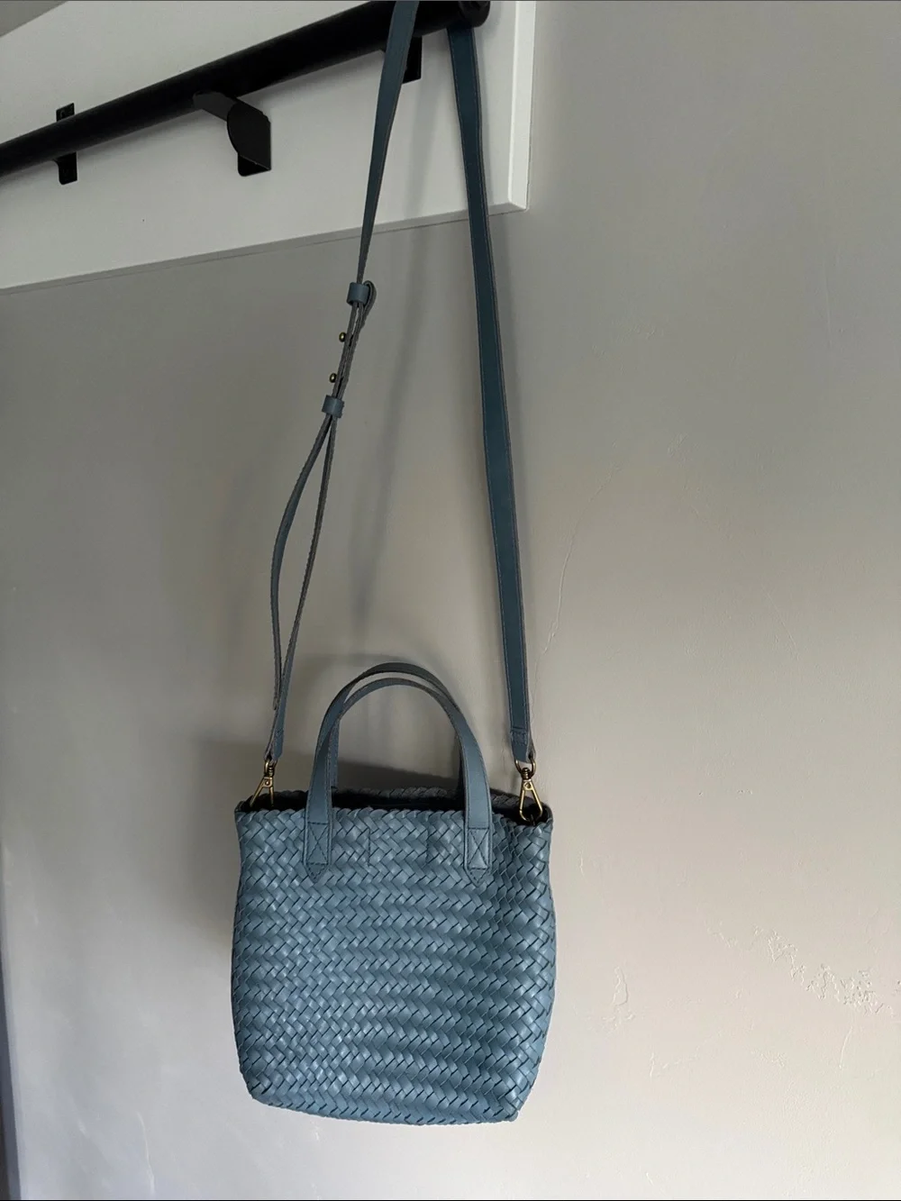 Madewell woven leather The small transport crossbody